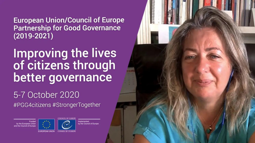 Maria Daniella Marouda, Chair of the European Committee against Racism and Intolerance (ECRI), Council of Europe on the EU/CoE Partnership for Good Governance II